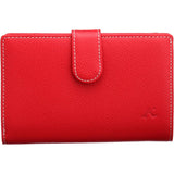 Kitamura Bifold Wallet Coin Purse L-shaped Zipper Type PH0451 Red/Ivory Stitch Red 70912