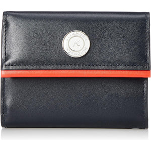 Kitamura Compact Tri-Fold Wallet NH0828 Women's Dark Blue/Red Navy 10701