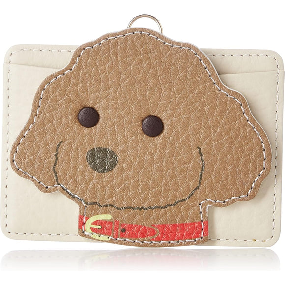 Kitamura Dog Pass Case PH0713 Women's Beige Toy Poodle 50501