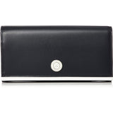 Kitamura Long Wallet Coin Purse L-shaped Type NH0779 Dark Blue/White Navy 10901