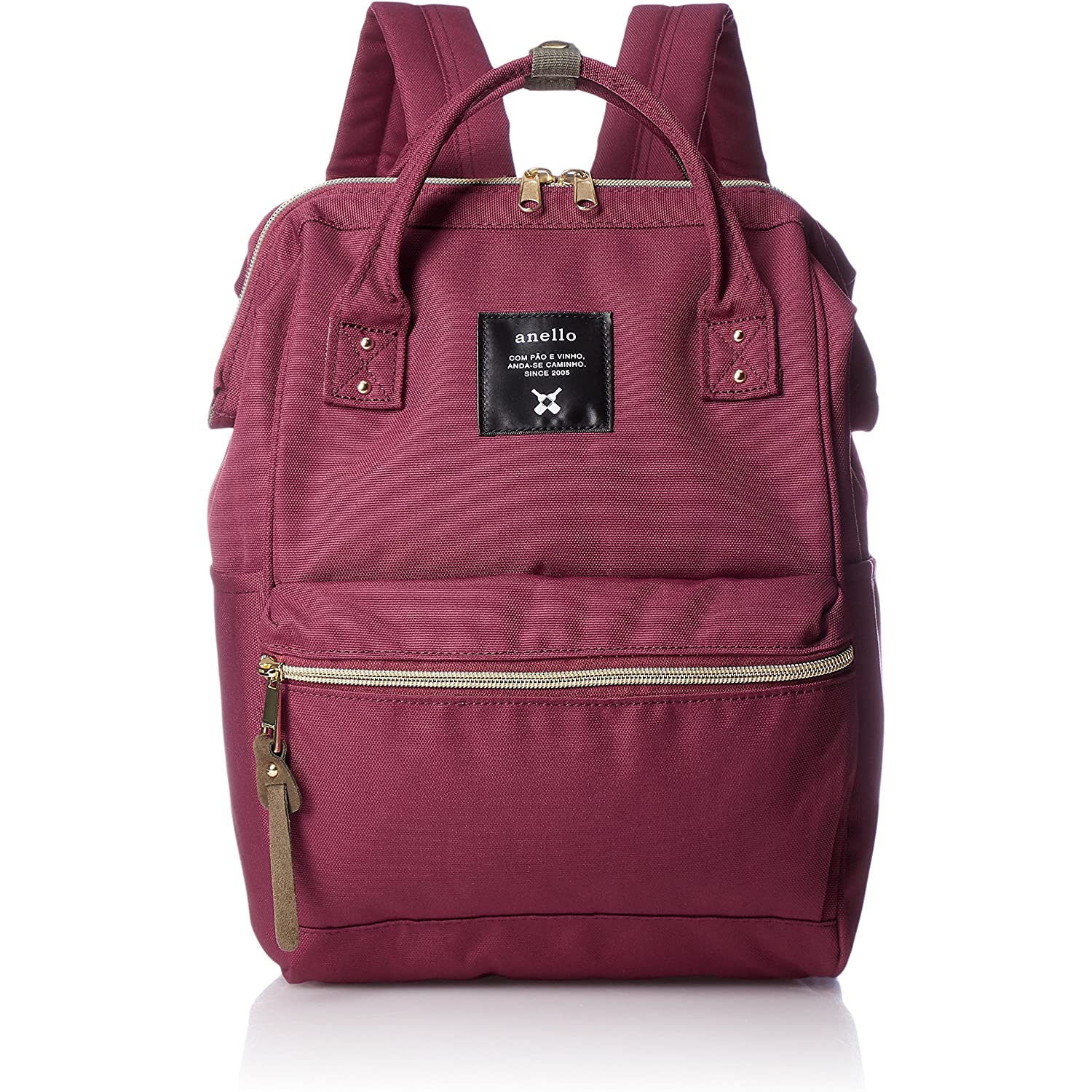 anello leather mini backpack Anello Backpack Polyester Canvas (Wine Red) – Goods Of Japan