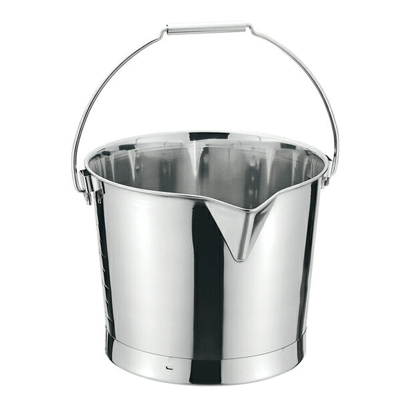 18-8 Spouted Bucket, 10L, with Graduations