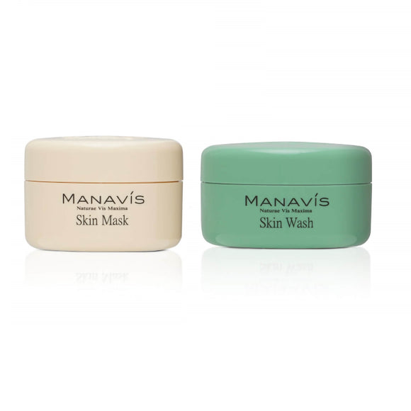 Manavis Cosmetics Medicated Skin Wash (Medicated Soap) & Skin Mask (Pack) Set