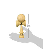 Japan Kendama Association REShape 3 Competition Kendama Oska, Striped, White, Made in Japan, Spare Thread Included