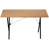 Snow Peak Table Folding One Action Table Long Bamboo Black FES-139 (Black/FF/Men's, Lady's)