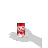 Tajima GLASSMAKING STAR Kiriko Tumbler Red