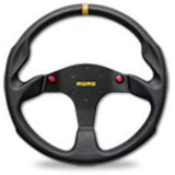 MOMO Competition Steering Wheel Mod.80EVO Leather Leather 350mm (Mini push button x 2) [MOMO standard 6 holes] MOD80EL