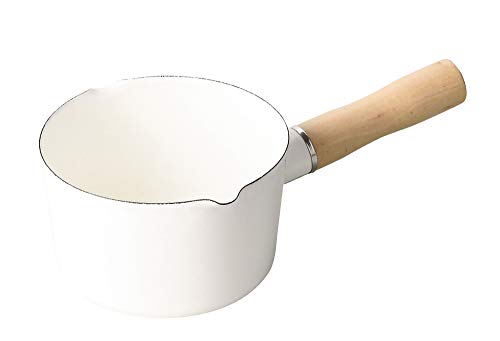 Pearl Metal (PEARL METAL) Milk Pan White 12cm Hollow Blanc Kitchen HB-4440