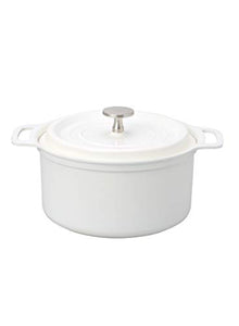 CB Japan Two-handed pan White 18cm Lightweight anhydrous cooking Ceramic paint processing IH compatible copan