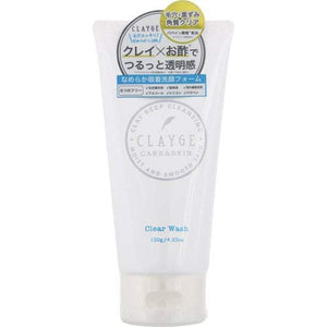 CLAYGE Clear Wash Facial Cleanser Facial Cleansing Foam Clay Single Item 120g