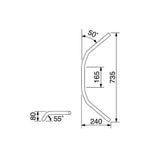 HURRICANE HB0171C-01 P1-inch 80 Classic Chrome Plated Handlebar