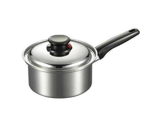 Fujinos Steam Lid EF-18K Single Handle Pot, 7.1 inches (18 cm)