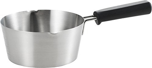 Yoshikawa Made in Japan Milk Pan 15cm IH Compatible Silver Shes Cooking IH Compatible YJ2377