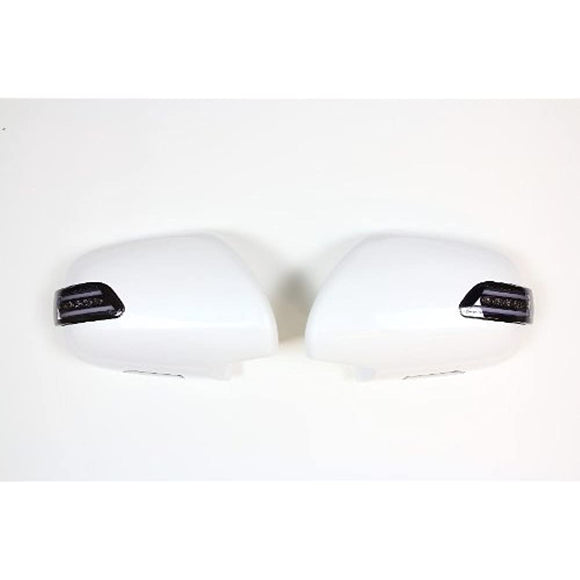 Valenti Jewel LED Door Mirror Winker Hiace 200 Series Light Smoke/Chrome/White DMW-200SW-070