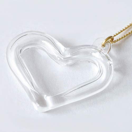 Glass Necklace Heart