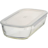 HARIO BUONO Kitchen KSTL-140-TW Heat-Resistant Glass Storage Container, Made in Japan, 40.9 fl oz (1,400 ml), Set of 6, Clear