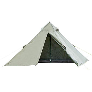 BUNDOK Solo Teepee 1 BDK-75 For 1 Person, Extra Compact Storage, Length 16.5 inches (42 cm), One Pole Tent, Storage Case Included
