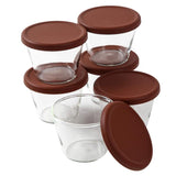 Iwaki KBT905 Pinching Cup 5.1 fl oz (150 ml) Set of 6 with Silicone Lid