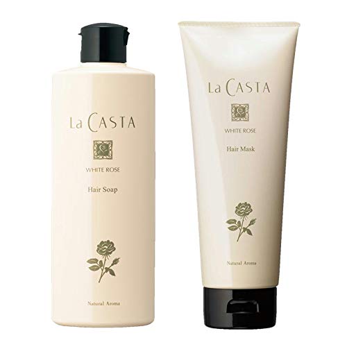 Lacasta White Rose Hair Soap 300ml & Hair Mask 230g Set