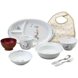 Narumi 7980-33140 Bremen Children's Dinnerware Set, Reinforced Heat Resistant Porcelain, Made in Japan