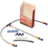 Build Align (Build A Line) Front Brake Hose Aluminum (Blue/Red) Fitting Clear Hose T2 Type Ninja400R [Ninja] (11-12) 20573283