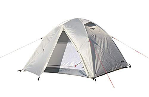 CAPTAIN STAG UA-51 Dome Tent, Aluminum Dome, For 3 People, UV PU Treatment, Includes Carrying Bag, White Trekker