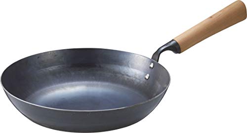 Daily tools Iron frying pan IH compatible 24cm Made in Japan Yamada Kogyosho Launched 99 Black