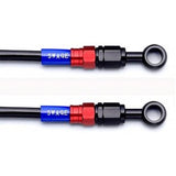 SWAGE LINE (Swedge Line) Easy Order Hose General-purpose Hose Aluminum (Red/Black) Black Moke Horse Bang Joe Adapter attached (Straight+Straight) 1150mm RAKB-1111M-1150