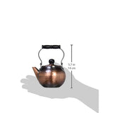 Shinko Metal Teapot, Red Copper Finish, 12.5 fl oz (370 ml), Pure Copper Red Copper Finish, Hammered Teapot, Hanging Type BC-202