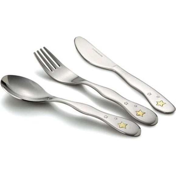 Narumi Crown Kids SK596-10 Shining Star Cutlery Set, Made in Japan