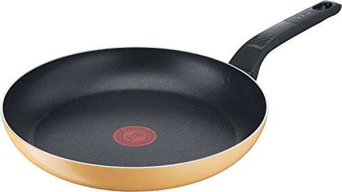 Tefal Frying Pan 27cm Gas Fire Only Mary Gold Yellow Frying Pan Titanium Coating B56106