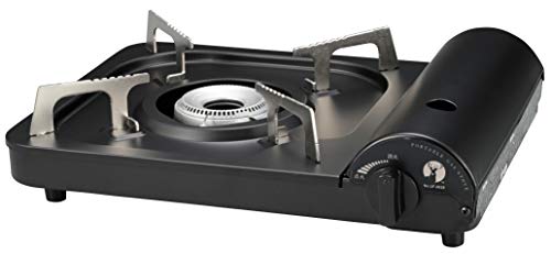 CAPTAIN STAG UF-0028 Barbecue Grill Stove, Cassette Stove, Black, 13.5 x 10.6 x 3.4 inches (342 x 270 x 86 mm)