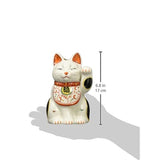 Potosai Manfuku Arabesque Maneki Cat (Left Hand Raised, Medium) AM-Y7442