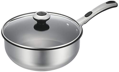 Meyer Chefs Pan 24cm Stainless Steel with Fluororesin Resin Processing Compatible with All Heat Sources SS4-CP24F