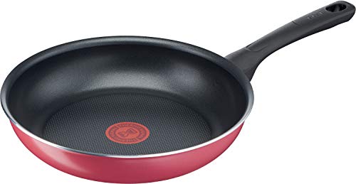 Tefal Frying Pan 26cm Gas Fire Only Cranberry Red Frying Pan Titanium Coating B55905