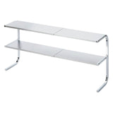 Shimomura Planning 34608 Anywhere Support Shelf, 2 Tiers, Silver