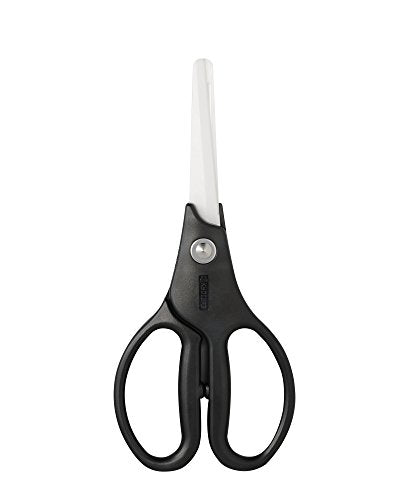 Kyocera CH-350L Kitchen Scissors, Fine Ceramic, Dishwasher, Disinfectant, Bleachable, Black