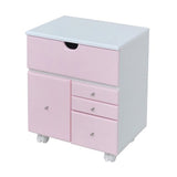 JK Plan SL-002-pk Paletty Series Cosmetics Wagon, Dresser, Single Type, Pink