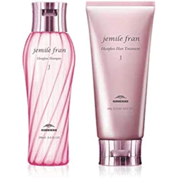 Milbon Jemile Fran Heat Gloss J Shampoo 200ml Treatment 180g Set [jemile fran]