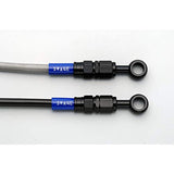Swage LINE BAFB240 HTRC9 Front Brake Hose Kit, Aluminum (Black/Black) Black Smoke Hose, Cello 225 85-93