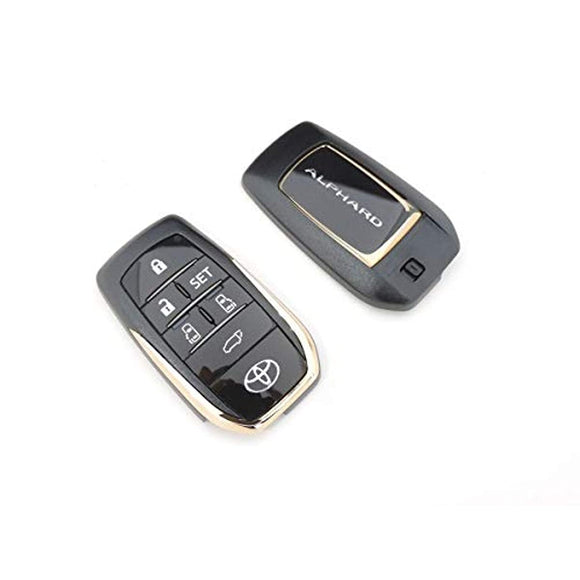 Genuine TOYOTA 30alPhard S Type Gold Smart Key Cover for Cars, Gold, Golden, Vertical: Approximately 7.5cm Width: Approximately 4cm