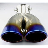 Lexus RX 270 350 350H Two outlets muffler cutter titanium color parts dress -up oval stainless steel outlet custom