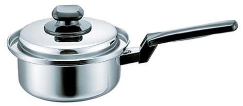 Eporasu Single Handle Pot, Silver, 6.3 inches (16 cm)