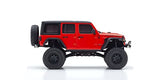 Kyosho 32521R Electric Crawling Car, Minute 4x4 Series, Ready Set, Jeep Wrangler Unlimited, Rubicon, Fire Cracker, Red, Electric Radio Control