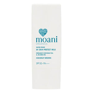 moani organics UV SKIN PROTECT MILK (COCONUT BROWN) SPF50+ PA++++ face sunscreen (coconut brown)