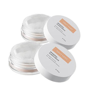 Touver mineral sunscreen 2 piece set (2 shimmer type) 4g x 2 pieces SPF50+ PA++++ sunscreen powder non-chemical fullerene