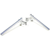 Over Racing Sports Riding Handle Kit (Handlebar, Handle Clamp, Up Spacer) Silver CBR400R [NC47] (13-16) 55-10-11