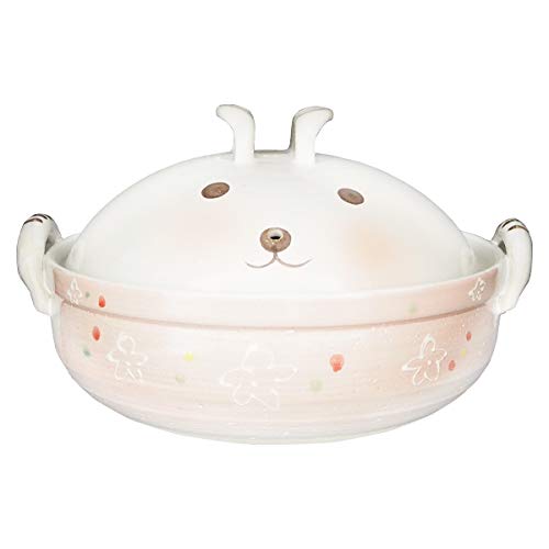 Woven Flower Rabbit No. 9 Pot, Pot, 4 Servings, 5 People, 6 People, 6 People, Straight Fire, Gas Stove, Oven, Microwave, Pottery