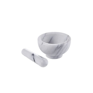 Taiwan Jemarble marble marble pestle mortar 11x6cm-white/stone mortar Mortar and Pestle 4.5 "x2.5" (white) (white)