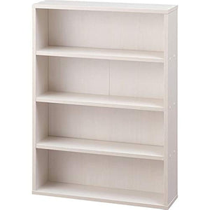 Iris Ohyama Bookshelf Comic Rack Large Capacity Width 59.9 x Depth 15 x Height 84 cm Off-White CORK-8460